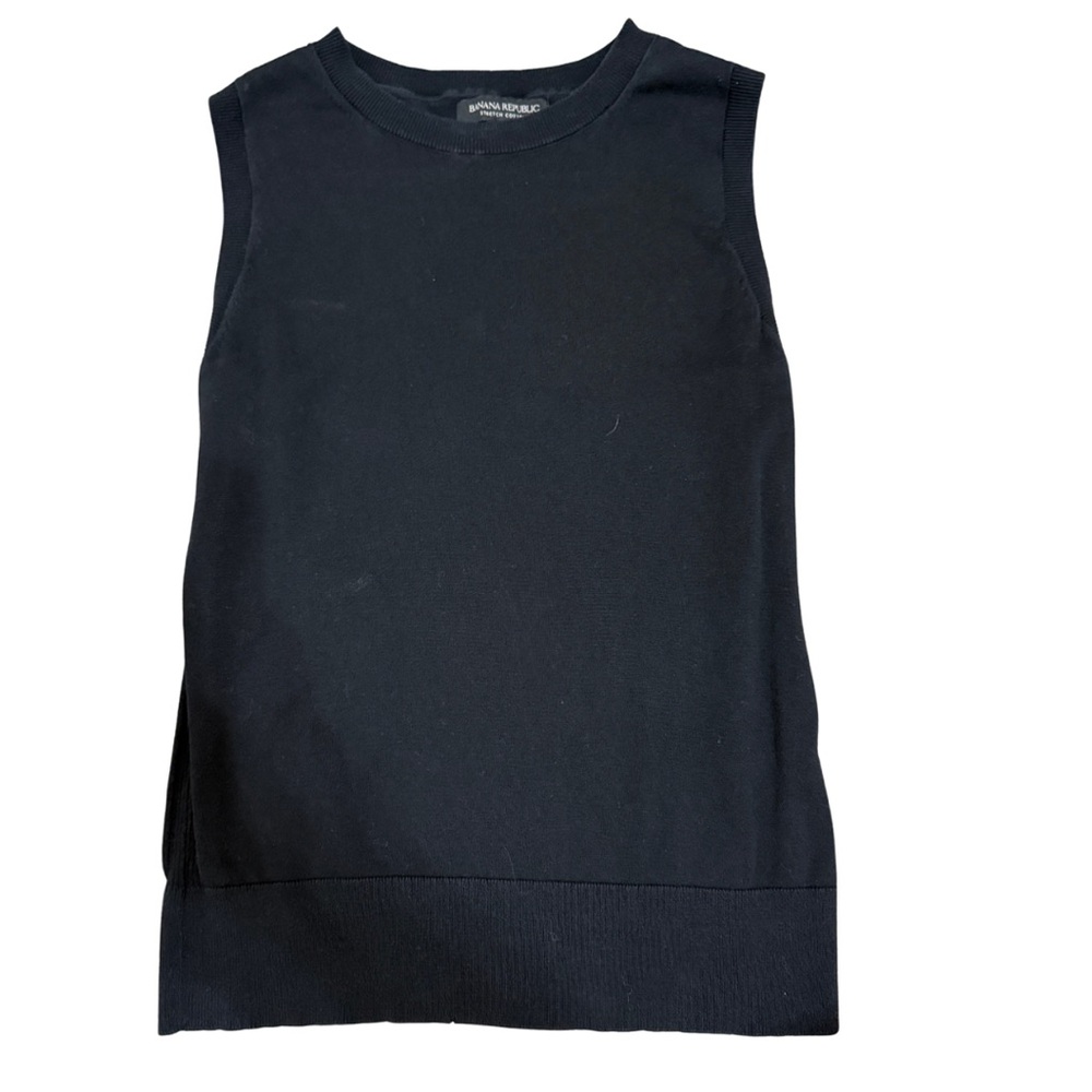 Banana Republic Black Cotton Sleeveless Top - Size XS